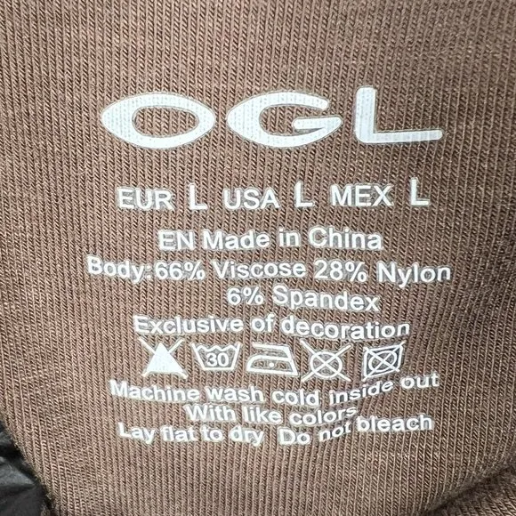 OGL Eco SkinKiss Womens L Coco Brami Tank Dress Scoop Back Built In Bra Athletic