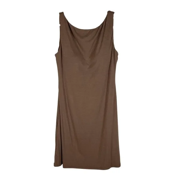 OGL Eco SkinKiss Womens L Coco Brami Tank Dress Scoop Back Built In Bra Athletic