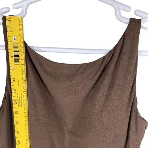 OGL Eco SkinKiss Womens L Coco Brami Tank Dress Scoop Back Built In Bra Athletic