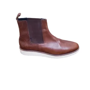 Oliver Clark Brown Leather Slip On, High Top, Chelsea Boots, Size 12
