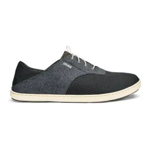 Olukai 10.5 Nohea Moku No Tie Boat Shoe Sneaker Black Barefoot Comfort Casual