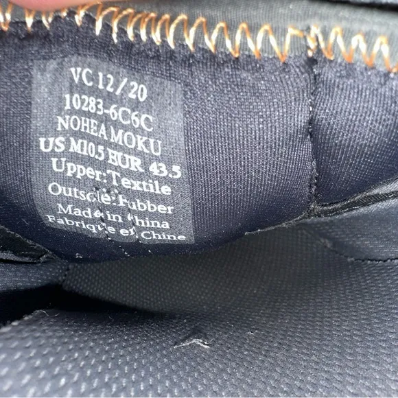 Olukai 10.5 Nohea Moku No Tie Boat Shoe Sneaker Black Barefoot Comfort Casual