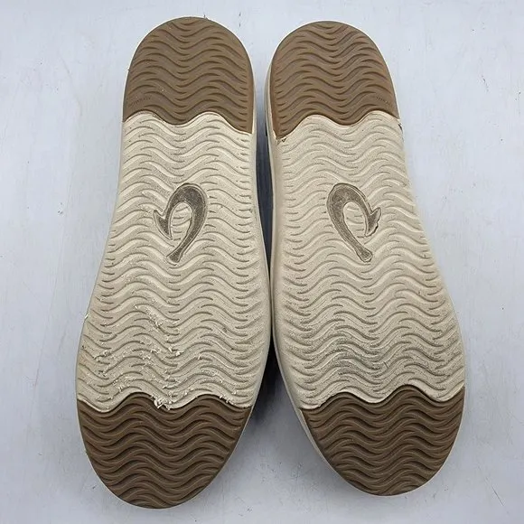 Olukai Kakaha Mens 10 Brown Leather Slip On Shoes Casual Comfort 10490-4848