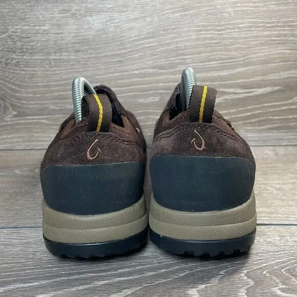 Olukai Kama Hele Men's Sz 10/EU 43 Brown Leather Casual Slip-On Loafer Shoes