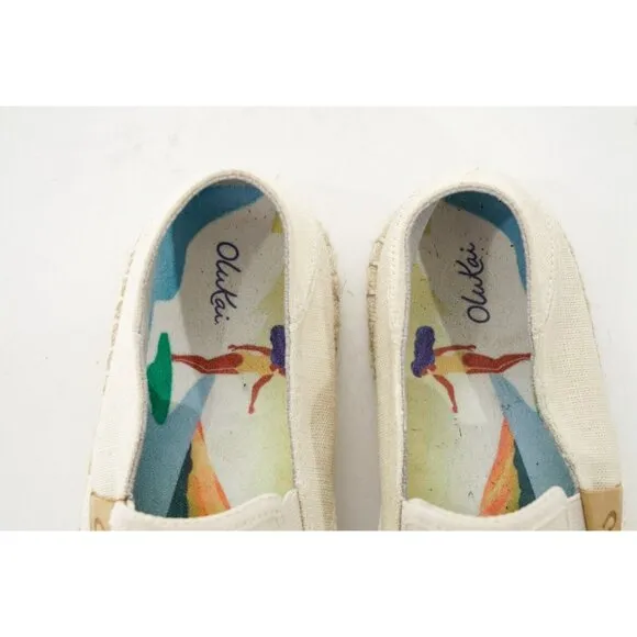 Olukai Kaula Pa'a Kapa Slip On Comfort Shoes Women's Sz 8