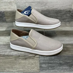 Olukai Ki'ihele’Ili Shoes Women’s Size 8.5 Beige Slip On Casual Beach Summer New