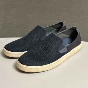 Olukai Lae Ahi Shoes 14 M Blue Slip On Mesh Comfort Casual Beach Dock Loafers