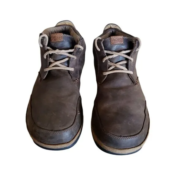 Olukai Men's Chukka Boots Kamuela Brown Leather Shoe Men's Size 13