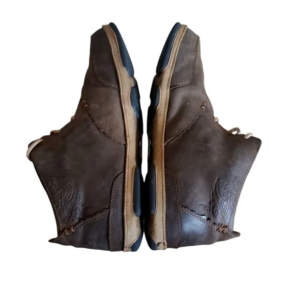 Olukai Men's Chukka Boots Kamuela Brown Leather Shoe Men's Size 13