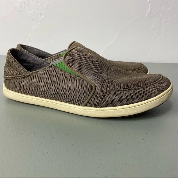 Olukai Men's Nohea Mesh Slip On Loafer Boat Shoes Casual Sneaker 10 M