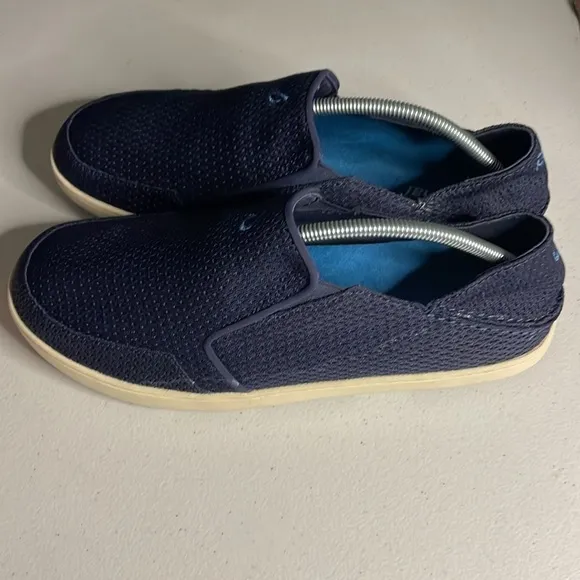 Olukai Men's Nohea Mesh Slip On Shoes Blue Size 11