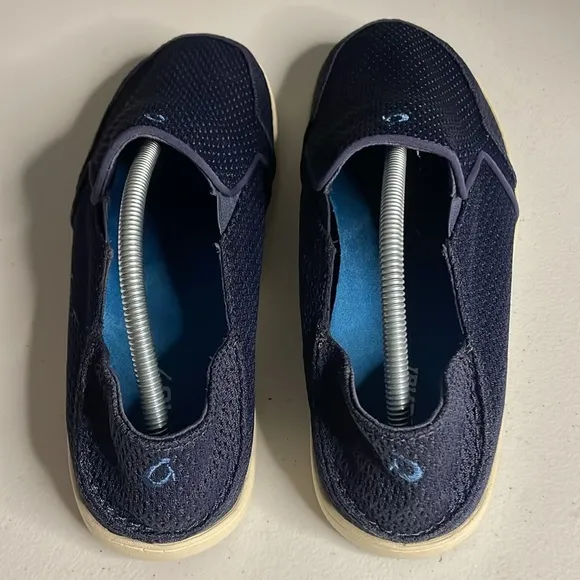 Olukai Men's Nohea Mesh Slip On Shoes Blue Size 11