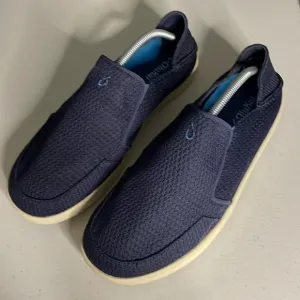 Olukai Men's Nohea Mesh Slip On Shoes Blue Size 11