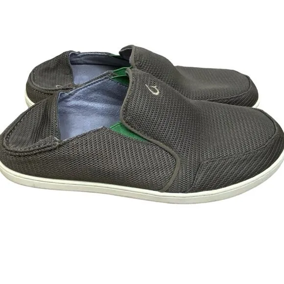 Olukai Mens Nohea Mesh Slip On Shoes Size 9.5 Taupe Beach
