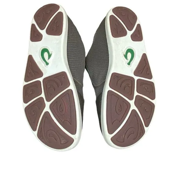 Olukai Mens Nohea Mesh Slip On Shoes Size 9.5 Taupe Beach