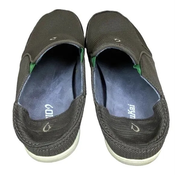 Olukai Mens Nohea Mesh Slip On Shoes Size 9.5 Taupe Beach