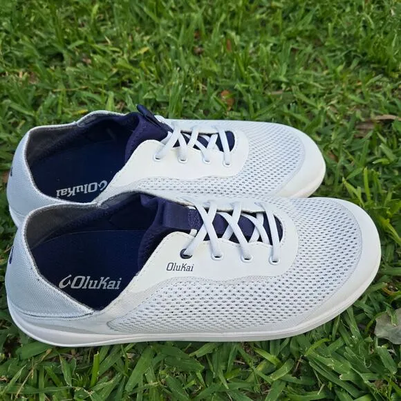 Olukai Moku Pae Men’s Breathable Boat Shoes Size 11