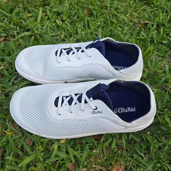 Olukai Moku Pae Men’s Breathable Boat Shoes Size 11