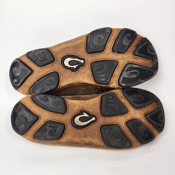 Olukai Moloa Shoes Mens‎ 9 Embroidered Boating Fishing Outdoors Surfing Hawaii