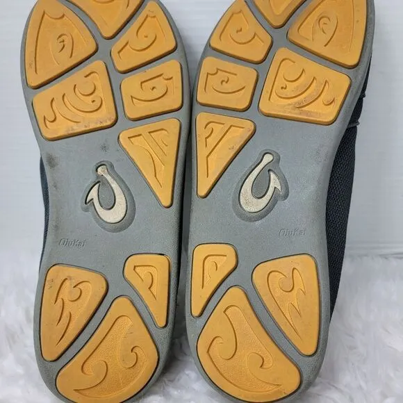 Olukai Nohea Mesh Slip On Shoes Men's Size 13 Gray Rafting Fishing Paddle Board