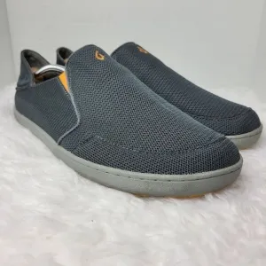 Olukai Nohea Mesh Slip On Shoes Men's Size 13 Gray Rafting Fishing Paddle Board