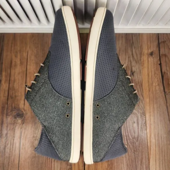 Olukai Nohea Moku Mens Sz 13 Gray Slip On Mesh Dock Beach Casual Sneakers Shoes