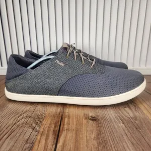 Olukai Nohea Moku Mens Sz 13 Gray Slip On Mesh Dock Beach Casual Sneakers Shoes