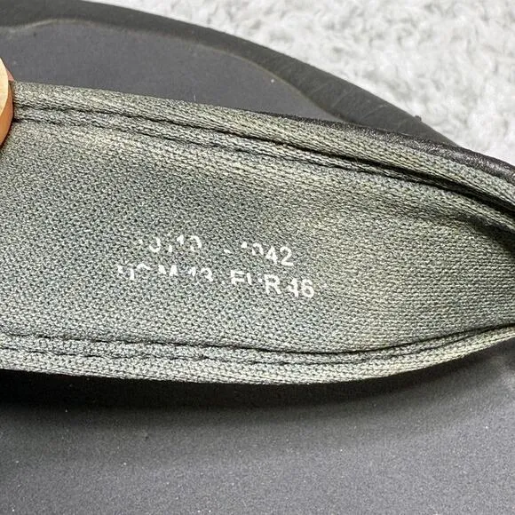 Olukai Ohana Mens Size 13 Slip On Flip Flop Beach Sandals Shoes Black Comfort