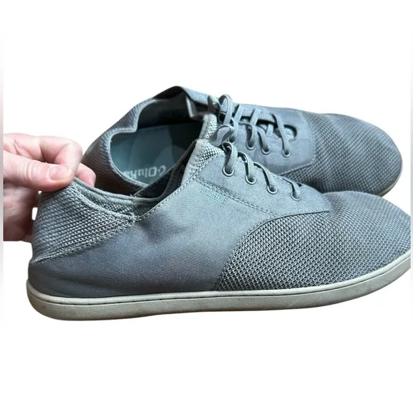 OluKai Sharkskin Gray Nohea Moku Boat Shoe Breathable Mesh Sneaker