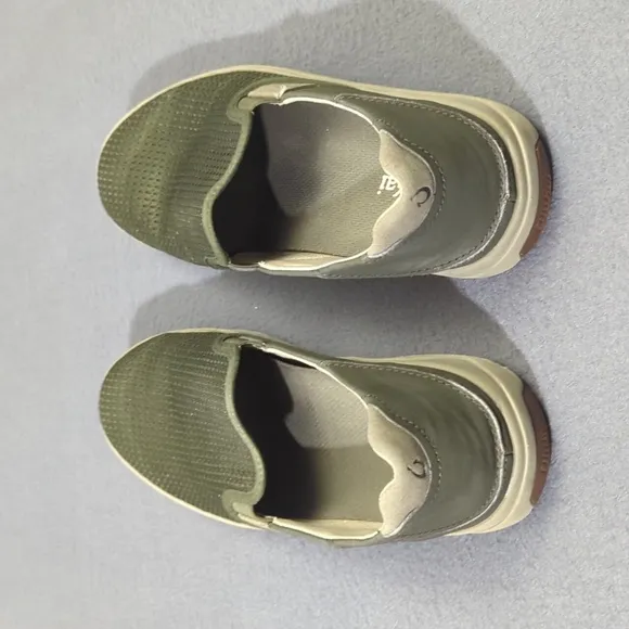 OluKai Shoes Men's 10 Green Lae'ahi Slip On Casual Sneakers
