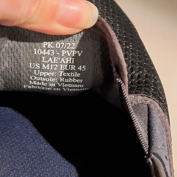 OluKai Shoes Mens 12 Gray Brown Lae Ahi Slip On Comfort Boat Beach Sneakers