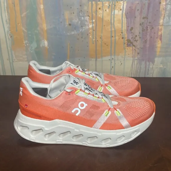 On Cloudeclipse Running Shoes Flame /Ivory  Mens size 10