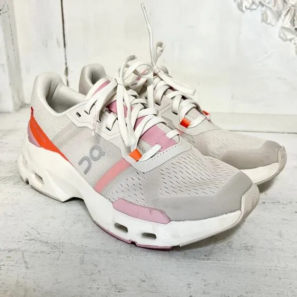 On Cloudpulse Mesh Low Top Active Running Sneakers Pearl/Blossom Womens Size 5.5