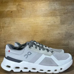 On CloudRunner 2 REFLECTIVE Mens Size 12 Running Shoes Sneakers Frost White