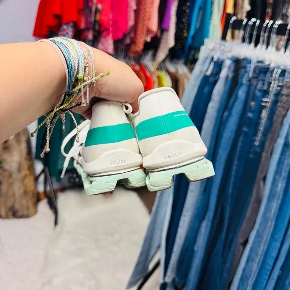 On Running | Cloudboom Echo White Mint Shoes | 7