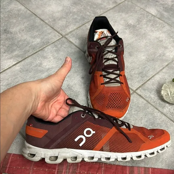 On Running Running Men's Orange Athletic Shoes