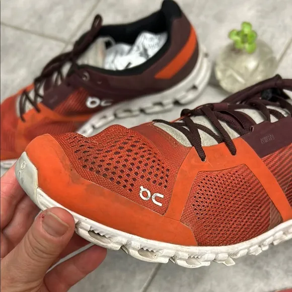 On Running Running Men's Orange Athletic Shoes