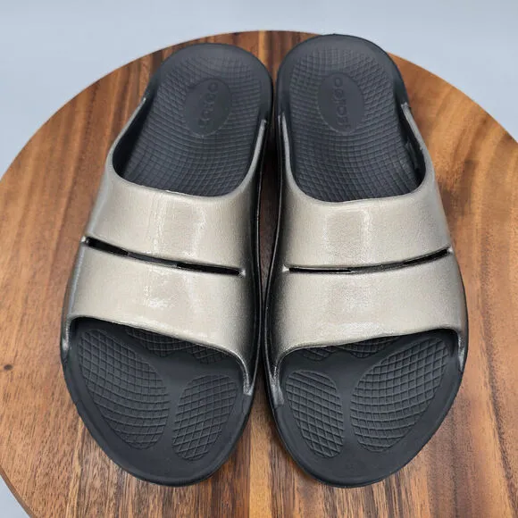 Oofos Ooahh Sandals Women's 9 Luxe Slip On Comfort Sport Recovery Slides Shoes