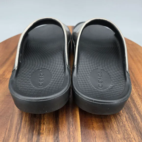 Oofos Ooahh Sandals Women's 9 Luxe Slip On Comfort Sport Recovery Slides Shoes