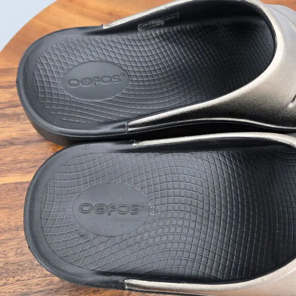 Oofos Ooahh Sandals Women's 9 Luxe Slip On Comfort Sport Recovery Slides Shoes