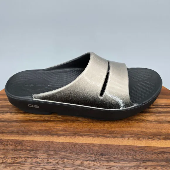 Oofos Ooahh Sandals Women's 9 Luxe Slip On Comfort Sport Recovery Slides Shoes