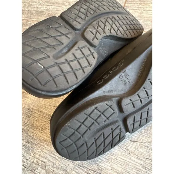 OOFOS OOclogg Black Mules Clog Slip On Shoes‎ Womens Size 7 Breathable Mens 5