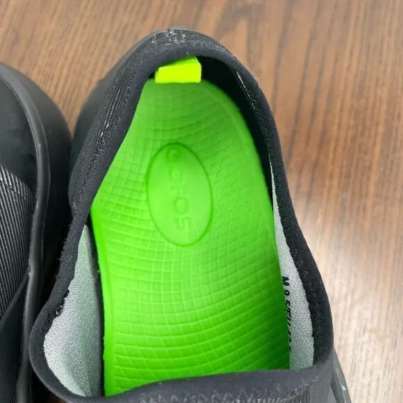 Oofos Oomg‎ Fibre Low Mens Shoes 9.5 Black Comfort Recovery Sneakers 7012022-16