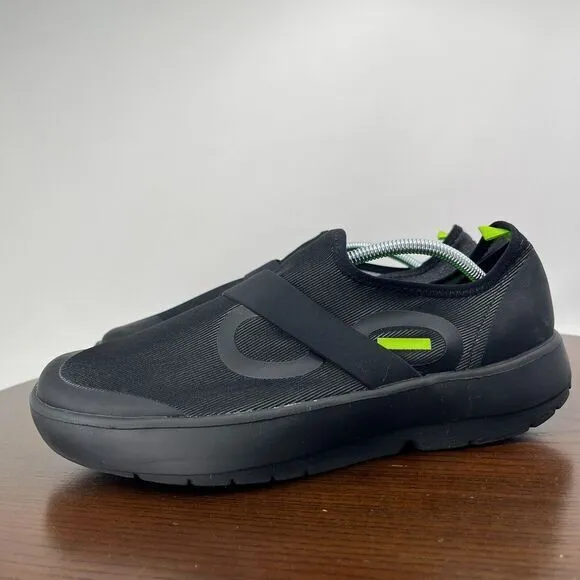 Oofos Oomg‎ Fibre Low Mens Shoes 9.5 Black Comfort Recovery Sneakers 7012022-16