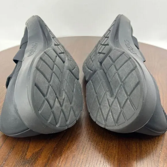 Oofos Oomg‎ Fibre Low Mens Shoes 9.5 Black Comfort Recovery Sneakers 7012022-16