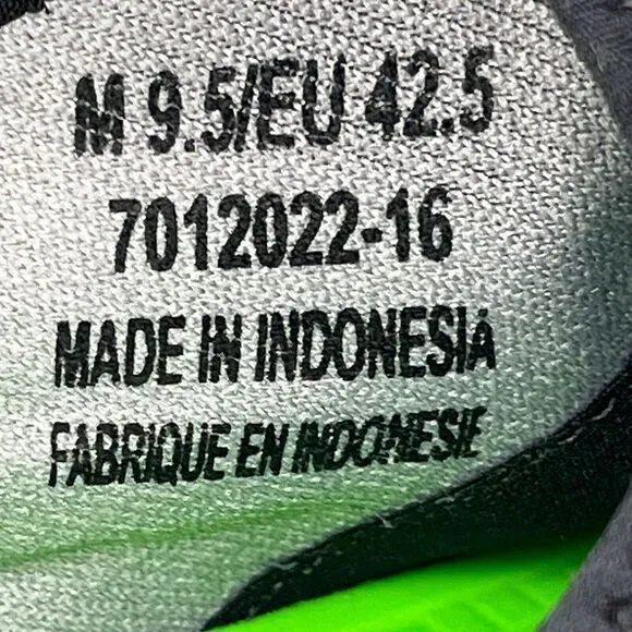 Oofos Oomg‎ Fibre Low Mens Shoes 9.5 Black Comfort Recovery Sneakers 7012022-16