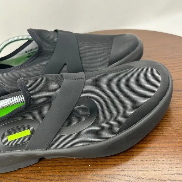 Oofos Oomg‎ Fibre Low Mens Shoes 9.5 Black Comfort Recovery Sneakers 7012022-16