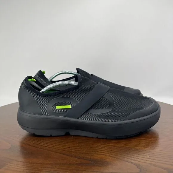 Oofos Oomg‎ Fibre Low Mens Shoes 9.5 Black Comfort Recovery Sneakers 7012022-16