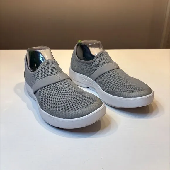 Oofos Oomg Mesh Sport Low Slip-On Gray‎ Women's Shoes Sneakers Size 9