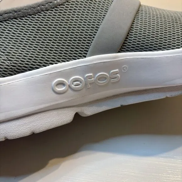 Oofos Oomg Mesh Sport Low Slip-On Gray‎ Women's Shoes Sneakers Size 9